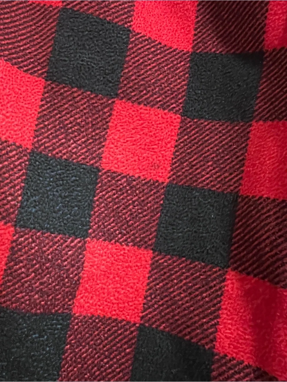 Carter's Toddler 3T Red & Black Buffalo Check Plaid Santa Pocket Pajama Set GUC